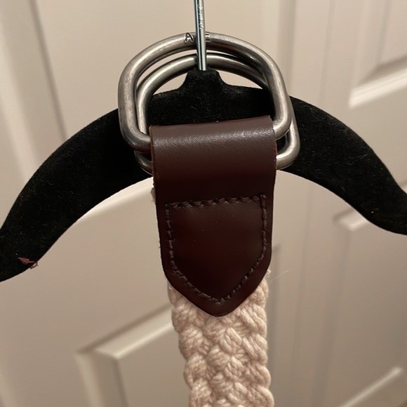 White Rope Style Men’s Belt Size 32 - Picture 3 of 3